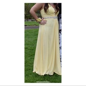 Yellow Prom Formal Dress